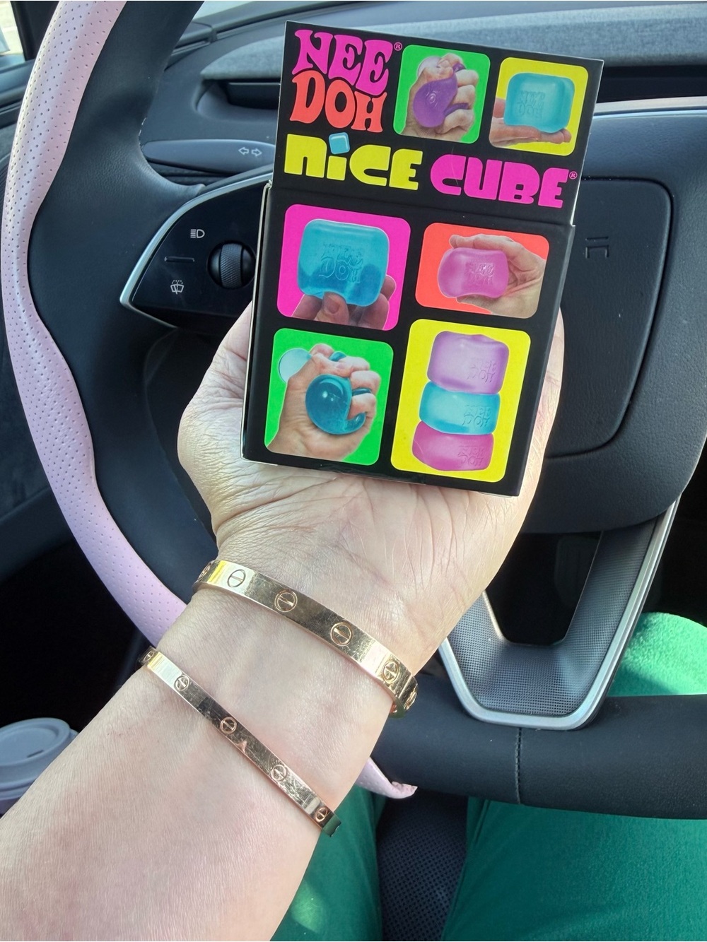 Nee Doh Nice Cube - Super Solid Squish! (Blue)- Viral TikTok Needoh Squishy - Picture 2 of 4